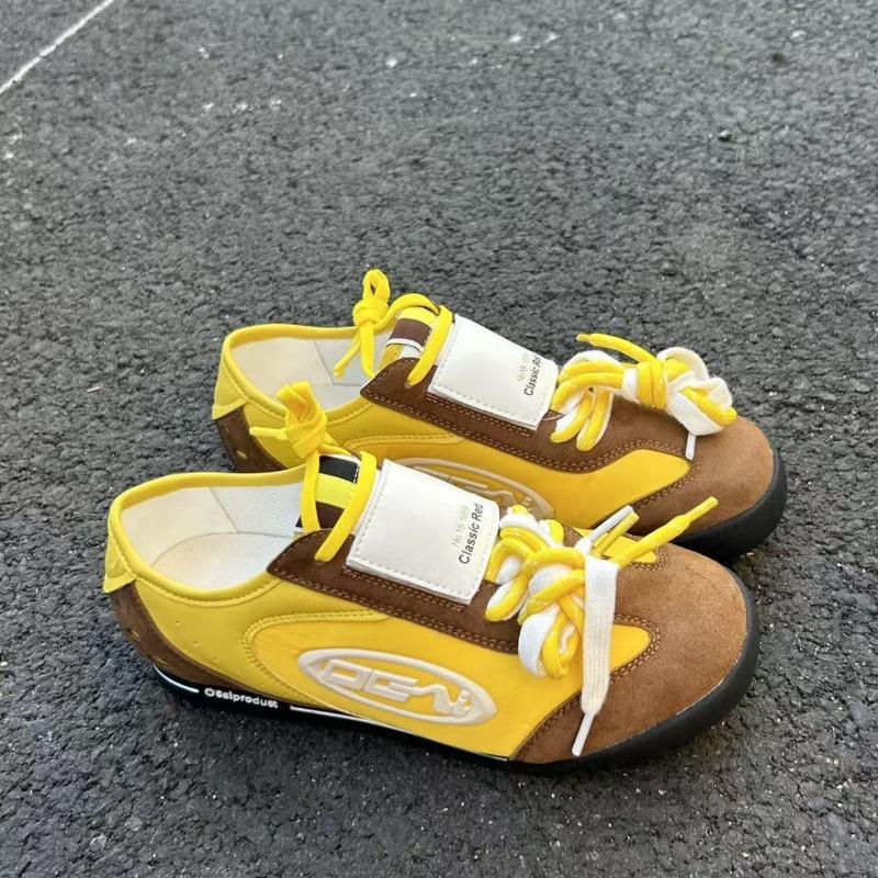 Fashion Advanced Sense Contrasting Color Design Commuter Casual Flat Shoes