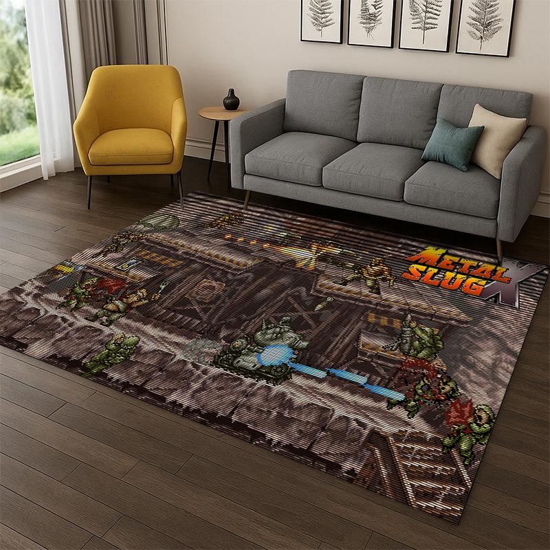 

Retro Game Metal Slug Cartoon Carpet Rug for Playroom Bedroom Living Room Sofa Home Decor,kid Game Area Rug Non-slip Floor Mat 40x60cm