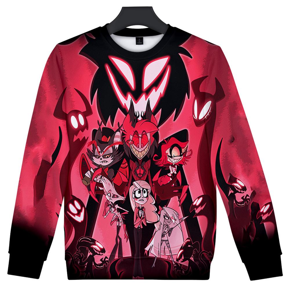 Γυναικεία Ανδρικά Hazbin Hotel Anime Φούτερ με στρογγυλή λαιμόκοψη Φούτερ με κουκούλα ανδρικό πουλόβερ ταξιδιού Ανδρικό κορυφαίο streetwear outdoor αθλητική φόρμα