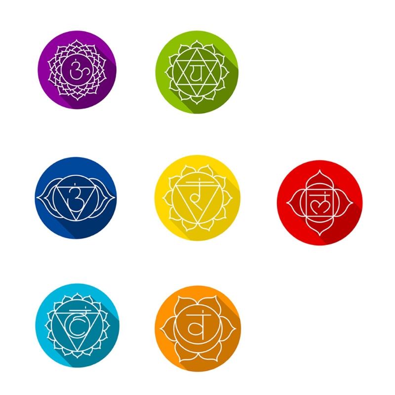 7 Pcs Sacred Geometry Metal Stickers Delicate Flower of Life Chakras Stickers Pyramid Meditation Art Resin Filler Supply