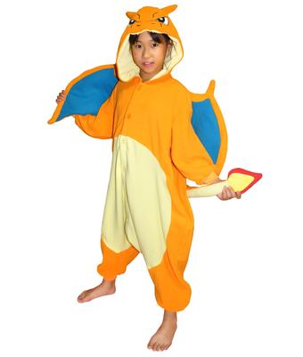 SAZAC Karakter Polar Kigurumi Pokemon Charizard Çocuklar İçin 110cm