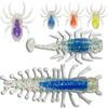 5Pcs Bite-Resistant Soft Spider Lure Realistic Worm Lure Artificial Softbait  Outdoor Fishing