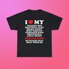 Ik Hou Van Mijn Geweldige Hete Vriendin Dus Blijf Alsjeblieft Bij Me Weg Unisex Zwaar Katoen T-shirt Hart Romantisch Koppel Meme Shirt Viraal Valentijnsdag Quote