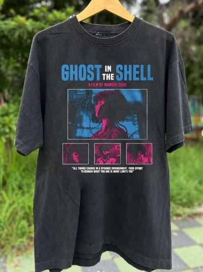 Ghost in the Shell unisex anime t-shirt S-5XL QT8245 XXXXL