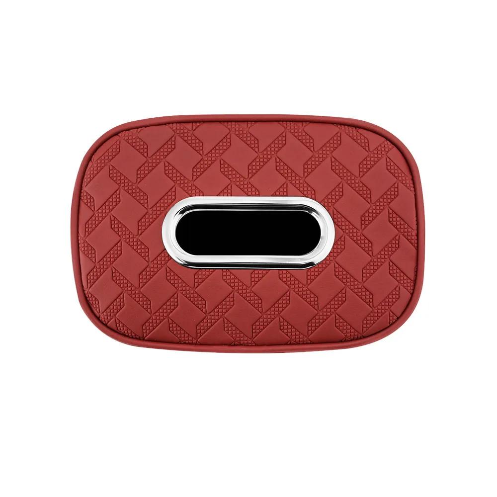 

Держатель для салфеток в автомобиль, кожа наппа, органайзер для салфеток на подлокотник центральной консоли автомобиля, солнцезащитный козырек, заднее сиденье, чехол для салфеток с фиксирующим ремешком