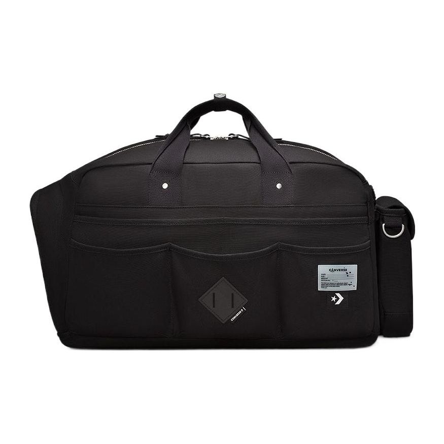 

Converse X Joshua Vides Collaboration Brand Logo Zipper Closure Polyester Shoulder Crossbody Tote Travel Bag Unisex bags Black 10023694-A01 One Size