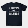 Men Black Print T-shirt Trombone No-Cut Transfer Paper Print Cotton Tshirt