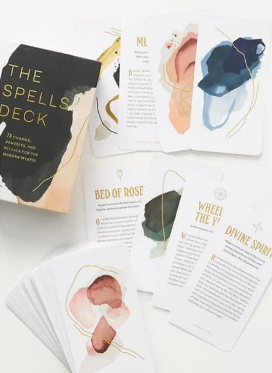 Kancharo 78-Card Tarot Card Set [The Spells Deck] Includes a Basic Japanese Tarot Card Instruction Manual and Pouch (Authentic)