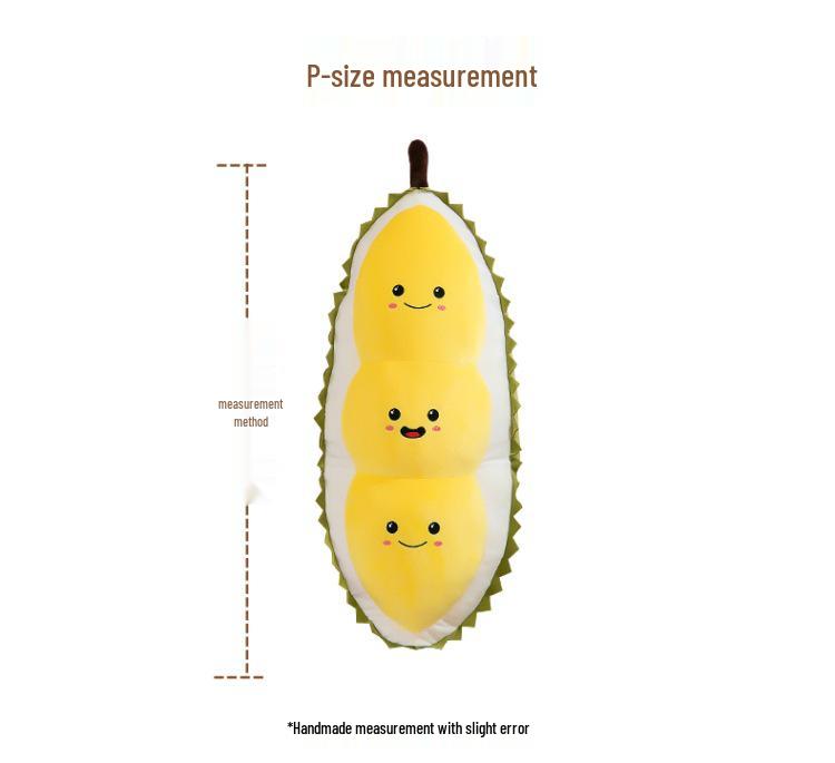 Durian Plush Toy Pillow - Creative Fruit Series Doll Companion