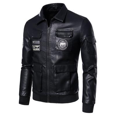 Men's Leather Jacket Men's Trend Autumn/winter Motorcycle Casual Jacket