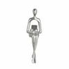 Resin Seated Human Figurine Minimalist for Art Lovers