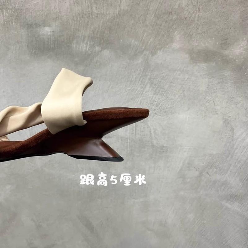 Fashion women's shoes summer new European and American wine glasses and wedge sandals women's open-toed sexy thin-heeled square-headed slippers