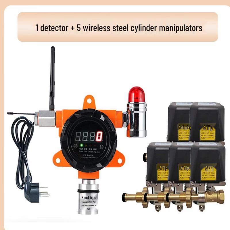 Brangdy 1-to-5 Flammable Gas Detector with Sound & Light Alarm