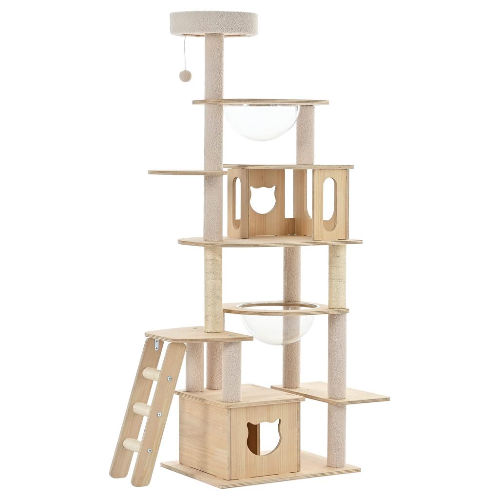 BTM Cat Cat Cat Tower for Multiple 170cm Scratching Toy Freestanding Cat Easy to Made of Natural For Large Cats and Eliminates Lack of Exercise Tower,