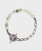 Bicycletrophy Bt Gemstone Bracelet 04 (2 Types / 6Mm Chalucid Jade White & Amazon)