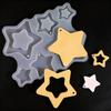 Christmas Decor Mold Diy Christmas Tree Ornament Star Pendant Mold Christmas-Themed Star Ornament Mold For Holiday Decoration