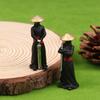 4Pcs/Set Resin Mini Figures Model Ancient Japanese Chinese Ninja Samurai Warrior Modeling Cool Miniature Car Decoration Gifts
