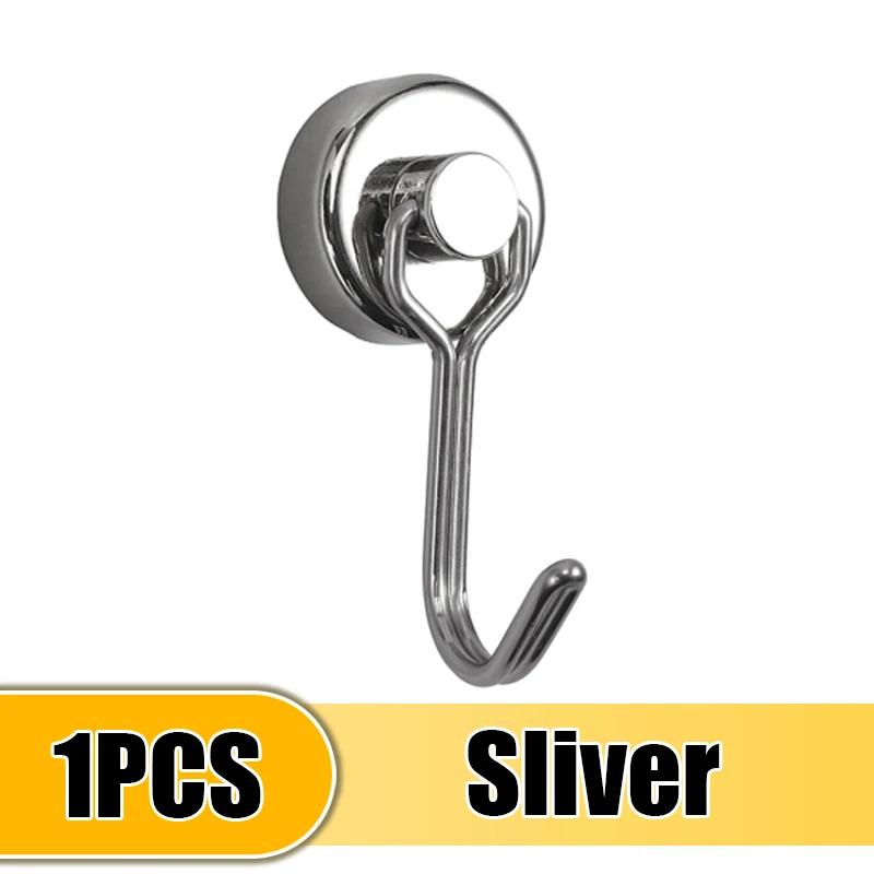 

1/3 шт. Многофункциональный сверхпрочный магнитный крючок с сильным неодимовым магнитом, черный, для кухни, холодильника, подвесные принадлежности 360 angles