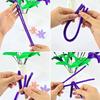 150/300pcs Colorful Chenille Stem Pipe Cleaner Handicraft DIY Art Furry Strip for Festival Party Birthday Indoor Decor XJM
