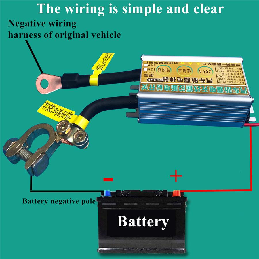 2x Wireless Remote Control 12V 200A Car Battery Disconnect Cut Off Master Switch