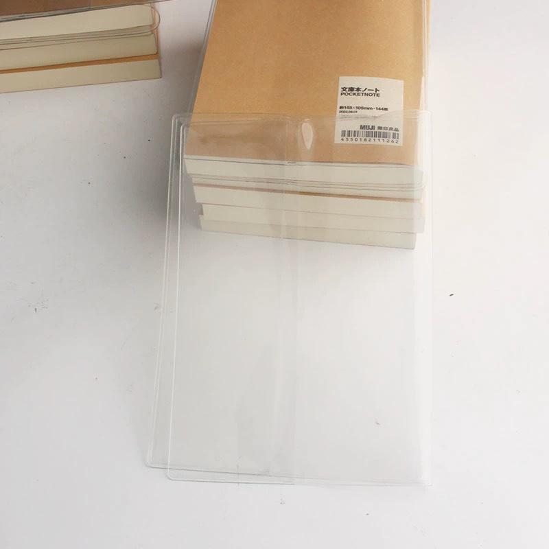 Transparent PVC Waterproof Planner and Notebook Cover for A6/A5 - Durable Student Book Protector