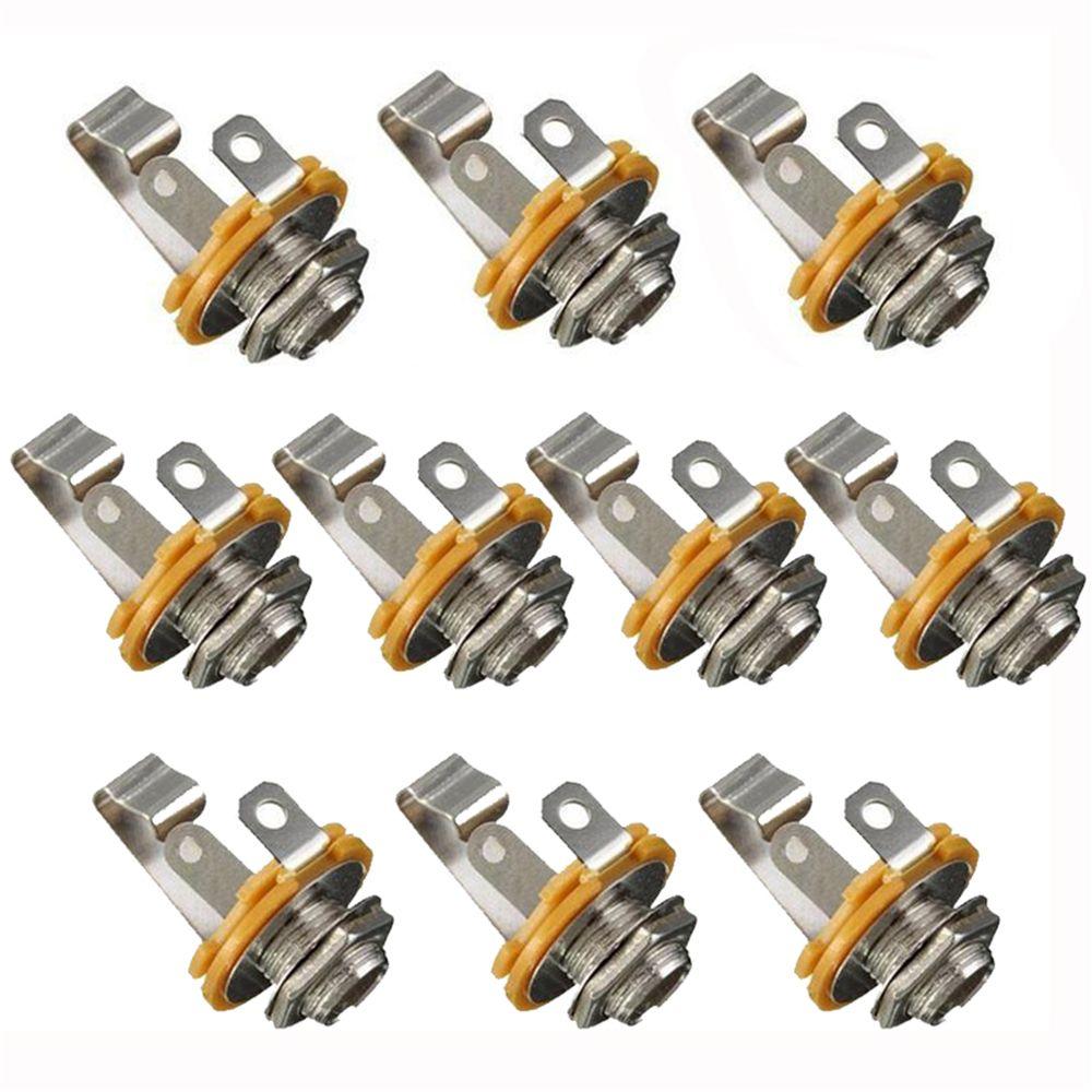 

Гнездо монофонического входного разъема 1/4 для электрогитары 6,35 мм, гнездо для усилителя, адаптер для звукоснимателя