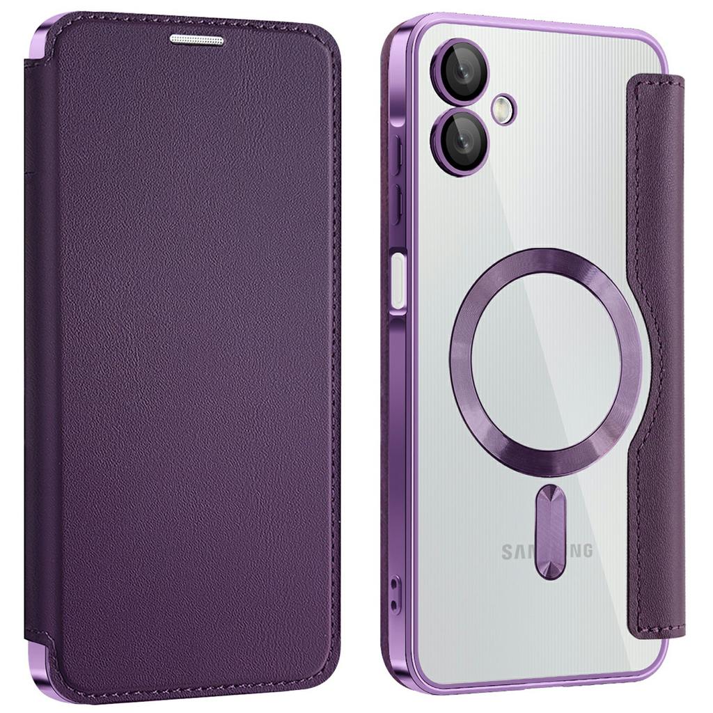 For Samsung Galaxy A06 4G Magnetic Case RFID Blocking Leather Phone Cover