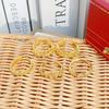 [Golden Diamond Dream] Medieval Vintage Narrow Version Full Of Diamonds Zir*****Pen Ring Geometric Super Fairy Stacked Ring