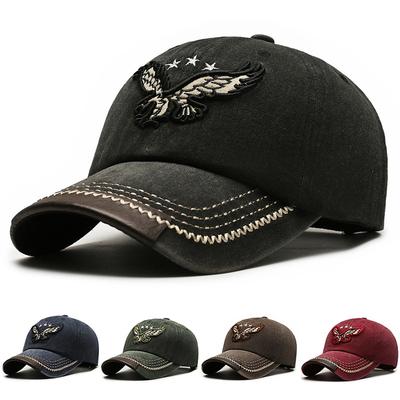 Denim Baseball Cap Embroidered Eagle Cap for Men Women Snapback Hat Sun Visor Hats Fishing Hat Peak Cap