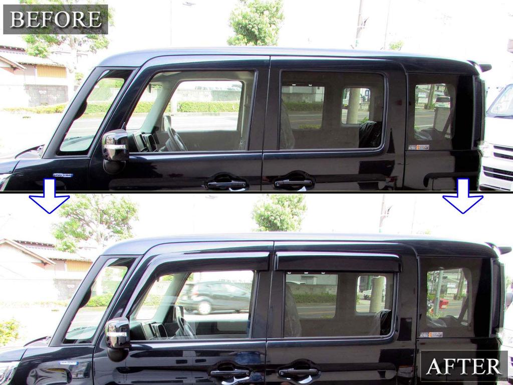 BRIGHTZ Spacia Gear MK53S Side Door Visor MK53 K53 53 Spacia Gear 32485 [SID-V-116]