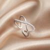 Trendy Zircon Open Adjustable Index Finger Ring for Women