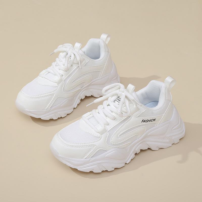 New women's fashion dad shoes mesh breathable sports shoes casual shock absorbing travel shoes outdoor walking women