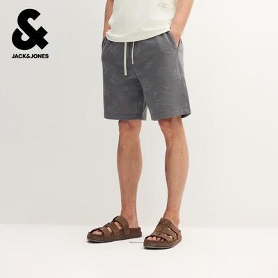 Men's Pure Cotton Pattern Print Loose Fit Summer Shorts