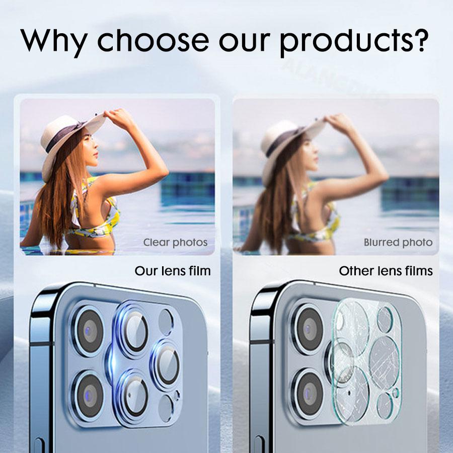 Camera Lens Protector For iPhone 14 Pro Max 14 Plus Luxury Aluminum Alloy Eagle Eye Protective Ring Paste Cover