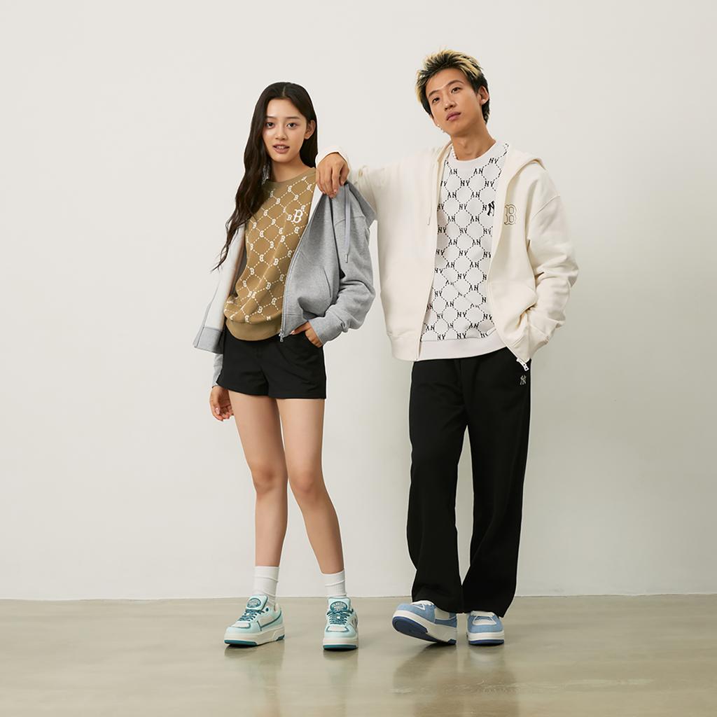 New MLB Los Angeles Dodgers Basic Collection Sweatshirt Unisex Gray 3ATRB0544-07MGS