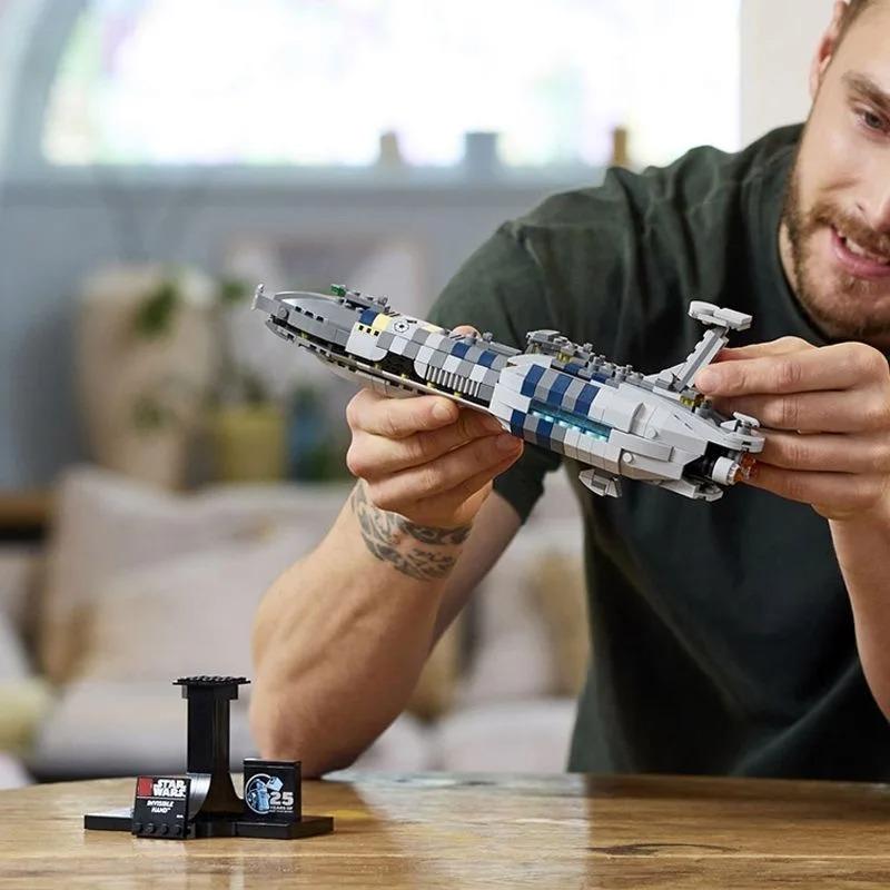 MOC star Invisible Hand Spaceship Building Blocks Sets Compatible With Legoed Particles Suitable For Christmas Gifts 75377