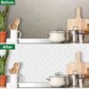 10 Blatt Abziehen und Aufkleben 3D Wandfliesen Aufkleber Wasserdichte Vinyl Tapete Küchenrückwand DIY Wandfliesen für Heimdekoration