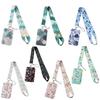 Grüne Pflanze Einfacher Frischer Stil Grüne Blätter Nackenband Ausweishalter Fitnessstudio Handy-Riemen Ausweishalter DIY Aufhängeseil Lanyard