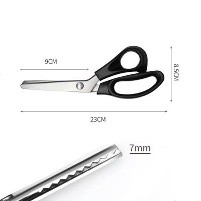Tijeras Triangulares de 7 mm de Acero Inoxidable Tijeras de Sastre Profesionales para Manualidades de Tela Corte en Zigzag Suministros de Costura para Vestidos y Ropa