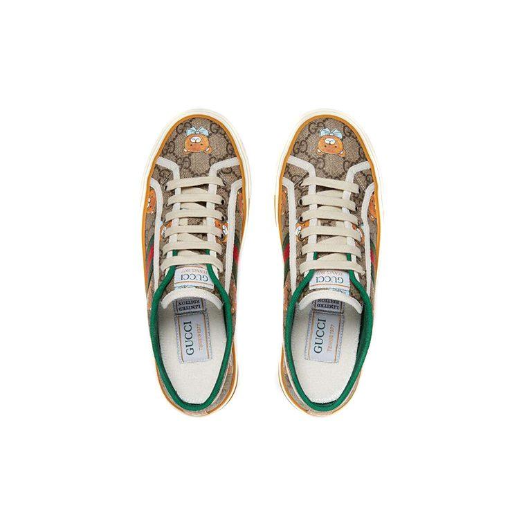 Kai x GUCCI Tennis 1977 alla Moda Basse Eleganti Scarpe da Skateboard Donna Marrone 660017 2YF10 8960