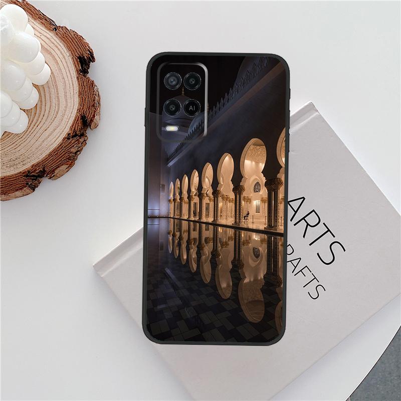 Arabic Muslim mosque building Case For Oppo A96 A58 A18 A38 A78 A98 A17 A77 A80 A40 A60 A16 A76 A74 A94 A54 A15 A57S Cover