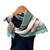 Fashion Password Printing Imitation Silk Scarf Square Scarf High-End Shawl Versatile Neck Small Square Scarf Headscarf Scarf Women