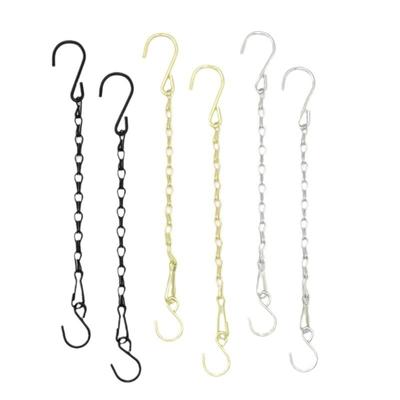 10 Stück wetterfeste eiserne Hängekette für Vogelfutterhäuschen Blumentöpfe Metallkette inklusive S-Haken Clips