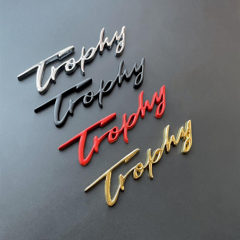 3D Metal Trophy Letters Logo Emblem Trunk Badge Auto Decals Rear Side Stickers For MG 6 Morris 3 ZS ZT GS TF GT ZR TF WW31