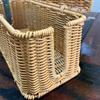 Hand-Woven Charging Station Storage Box Cable Management Basket For Usb Cables Data Cables Organizer