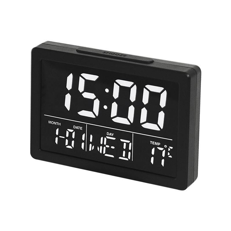

Modern Minimalist Led Digital Alarm Clock For Bedroom Home Office Decor BlackShellWhiteLight