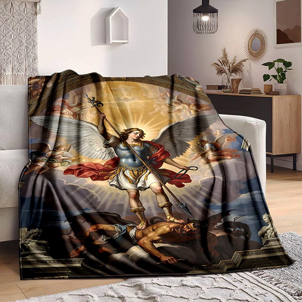 

1PC Divine Battle Blanket, Soft Warm All-Season Throw for Sofa, Bed, Car, Office, Vibrant Colorful Design, Durable & Cozy Gift for Home Decor, Cozy Ho 100x150cm
