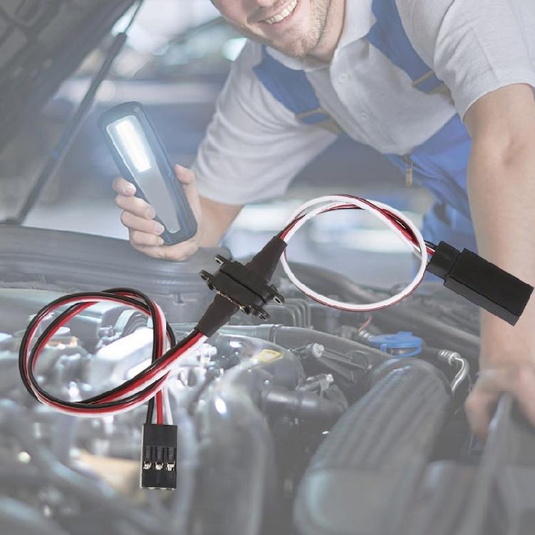 Universal Magnetic Connector Cord Quick Change Chassis Design Plastic Reinforcement for Vehicle Light Modules Use
