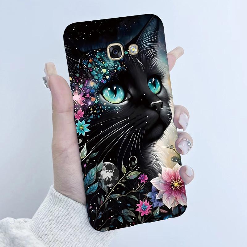 For Samsung Galaxy A5 2016 A7 2017 Phone Case Flower Girls Design Soft Silicone TPU Back Housing for SM-A510F A520F A720F Covers