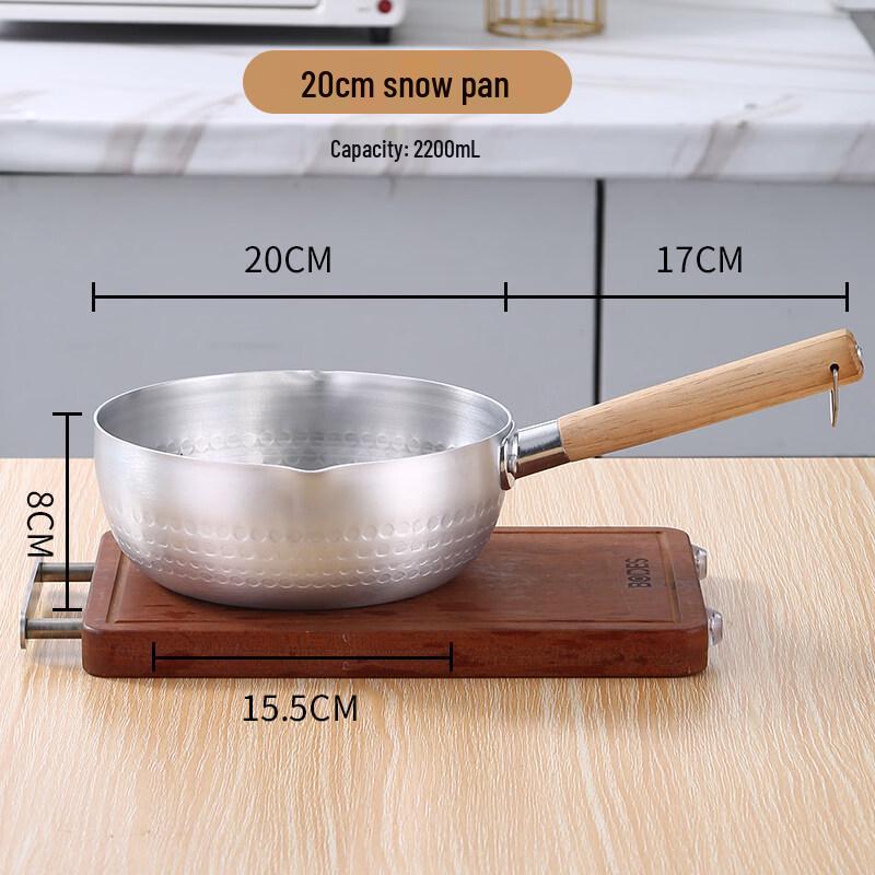 LIEI Aluminum Non-Stick Saucepan with Wooden Handle